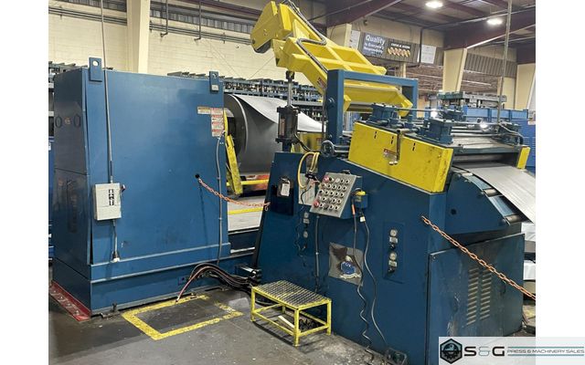 20,000 lbs. x 36" Coe Press Equipment "Conventional" Servo Coil Feed Line For Metal Stamping, Year 1999