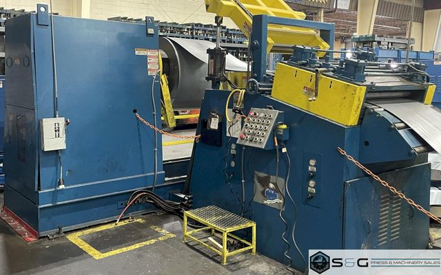 20,000 lbs. x 36" Coe Press Equipment "Conventional" Servo Coil Feed Line For Metal Stamping, Year 1999