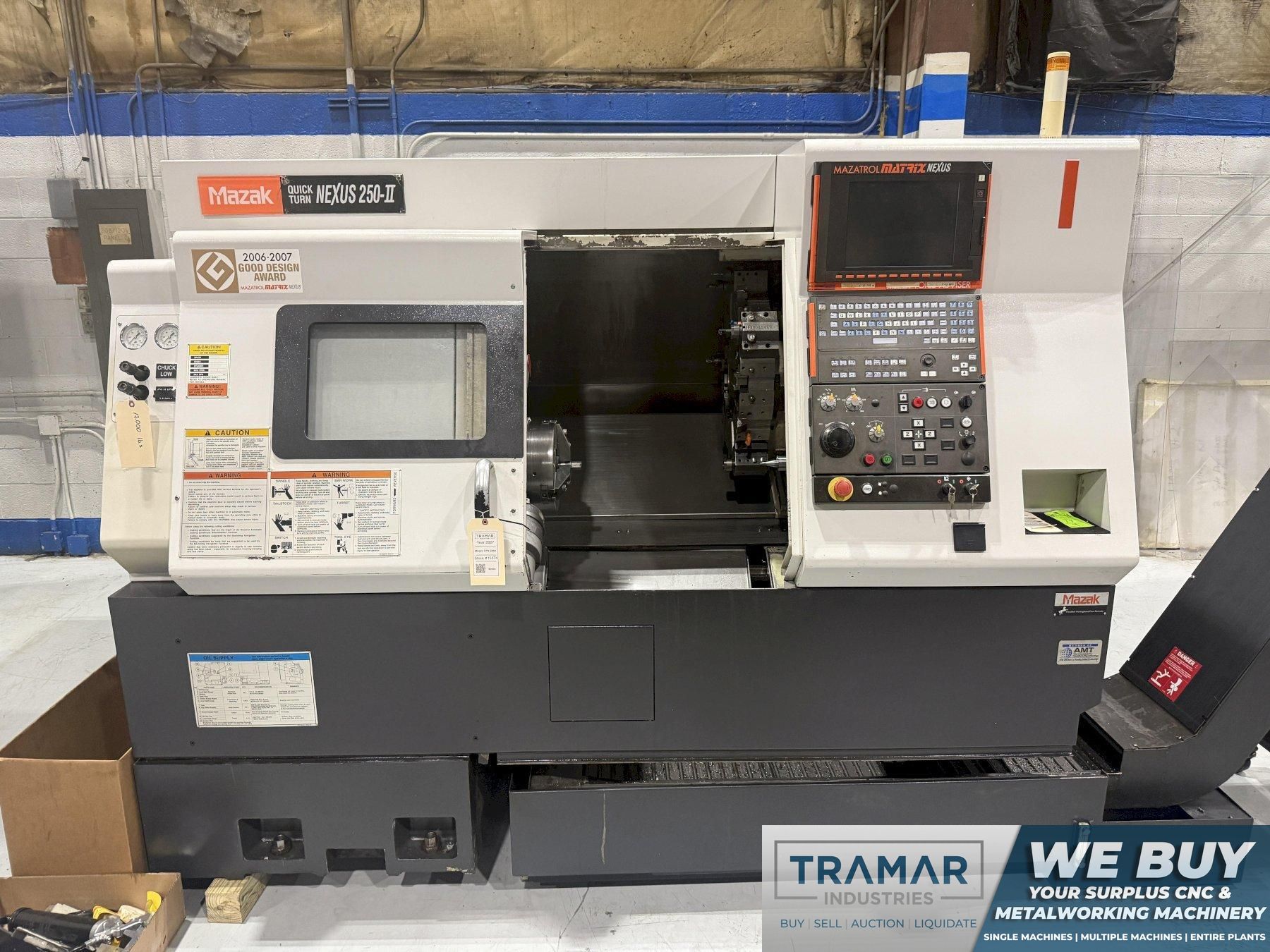 2007 Used Mazak QTN 250-II CNC Lathe For Sale