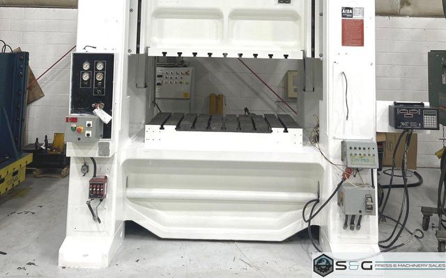 200 ton Aida Straight Side Mechanical Metal Stamping Press For Sale Model # NL2-200, Year 1986