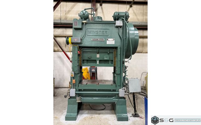 100 ton Minster Press Model P2-100-48 "Piece-Maker" High Speed Mechanical Metal Stamping Press For Sale, Recondition in Process!