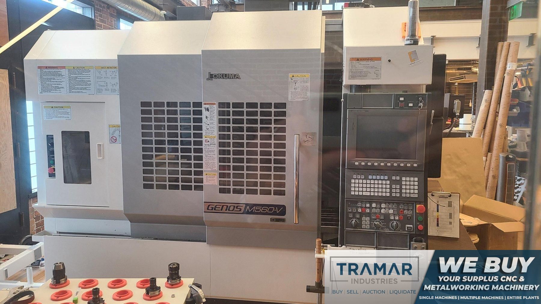 Okuma Genos M560V CNC Vertical Machining Center For Sale 2018