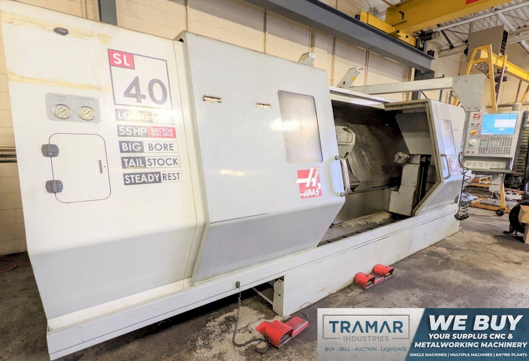 Haas SL-40L Used CNC Longbed Lathe For Sale - 2009