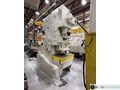 110 ton Komatsu OBS Used Single Crank Gap Frame Mechanical Metal Stamping Press For Sale, Can be seen under power!