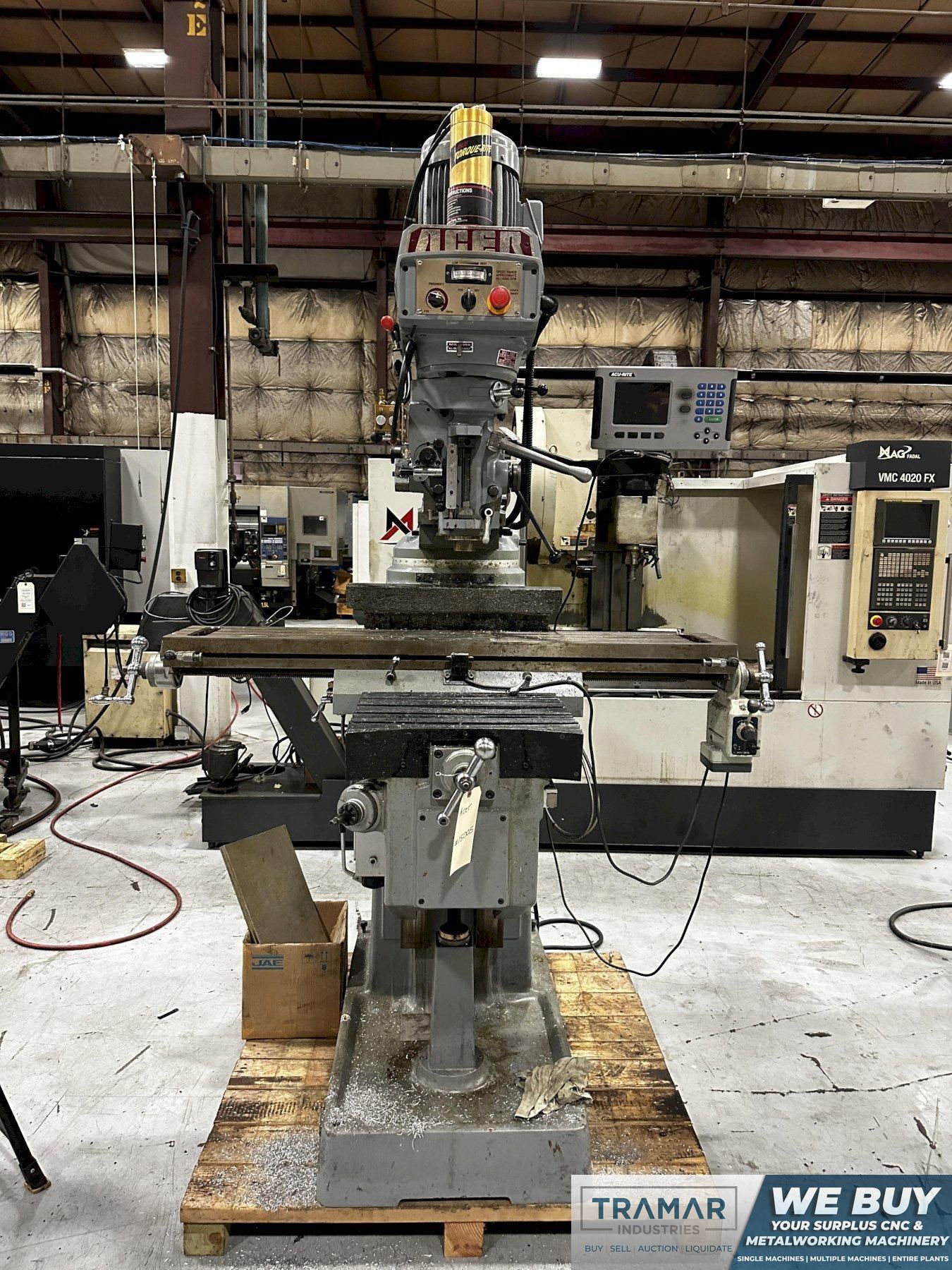 2012 Acer EVS-3VKH-54 Vertical Knee Mill For Sale