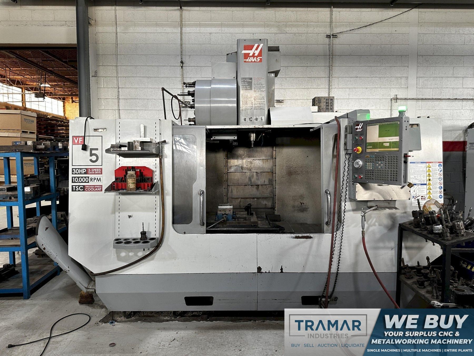 Haas VF-5B/40 CNC Vertical Machining Center For Sale - 2009