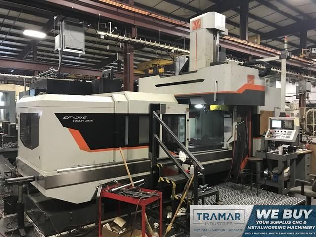 Vision Wide SF3116 CNC Double Column Bridge Style Vertical Machining Center, Fanuc 0i Control, 122