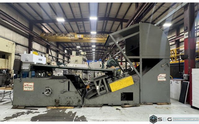 20,000 lbs. x 72 inch USED COE PRESS EQUIPMENT COIL CRADLE STRAIGHTENER FOR SALE, MODEL# CPCC-20072