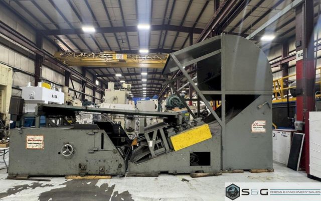 20,000 lbs. x 72 inch USED COE PRESS EQUIPMENT COIL CRADLE STRAIGHTENER FOR SALE, MODEL# CPCC-20072