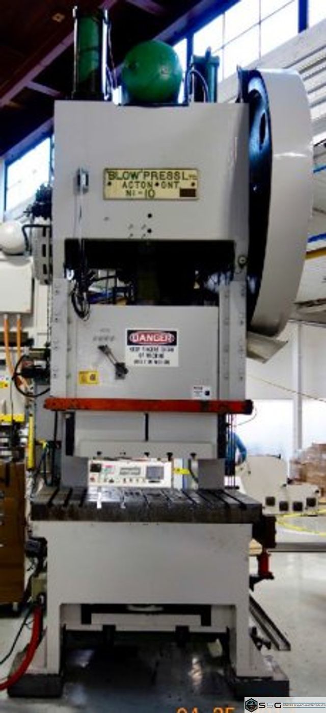 200 Ton BLOW #10 Used Mechanical Metal Stamping Gap Frame Press For Sale