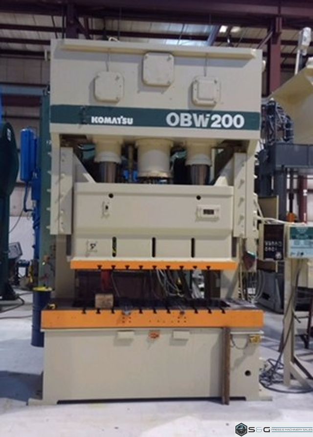 200 Ton Komatsu #OBW200-3, Double Crank Gap Press, New 1995