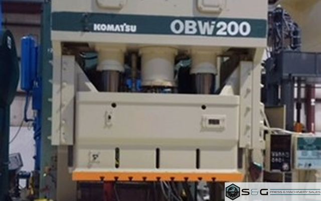 200 Ton Komatsu #OBW200-3, Double Crank Gap Press, New 1995