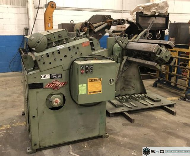 10000 Lbs. LITTELL Coil Reel and Straightener