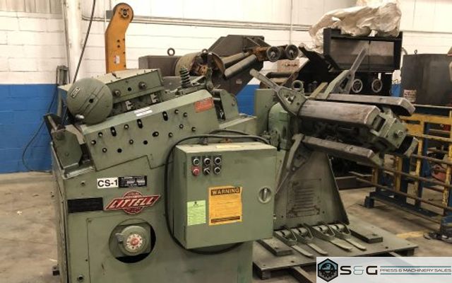 10000 Lbs. LITTELL Coil Reel and Straightener