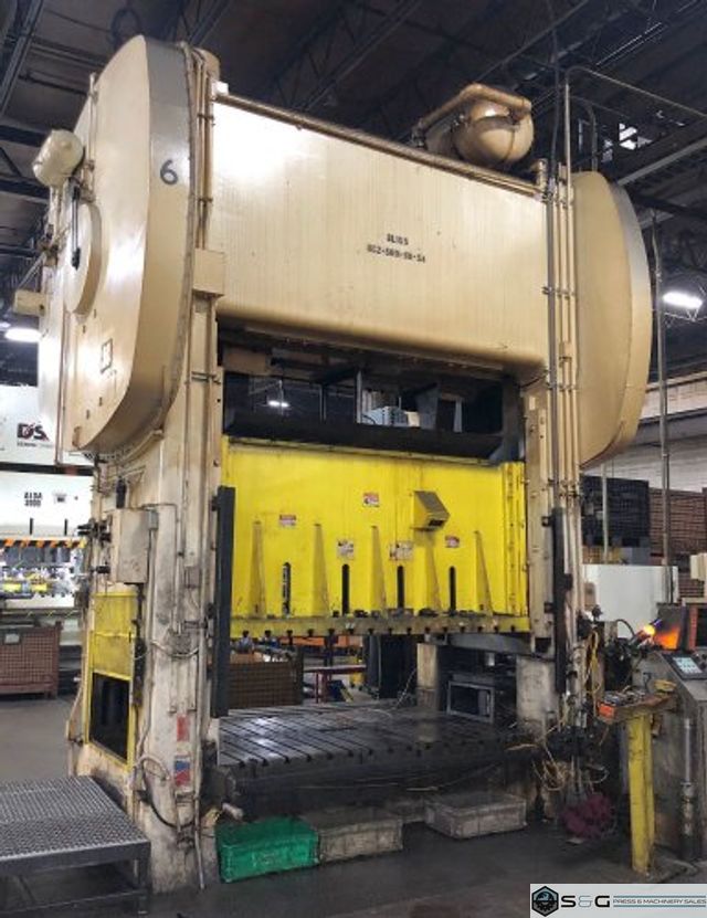 500 Ton BLISS SC2-500-96-54 Straight Side Mechanical Metal Stamping Press