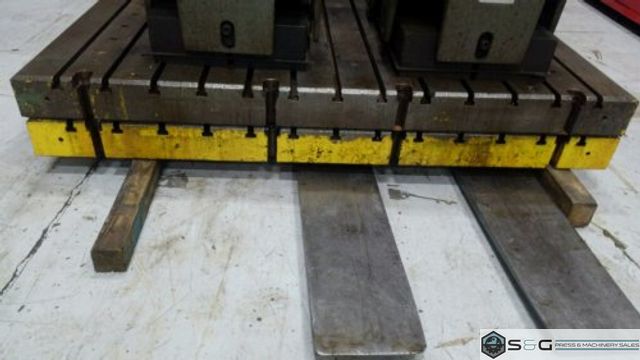 T-SLOTTED PLATES, 84" x 48" x 6" Thick, T-Slotts on 6" Centers