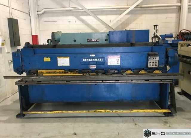 10 ga x 10' Cinciannati Shear, Model# 1010,
