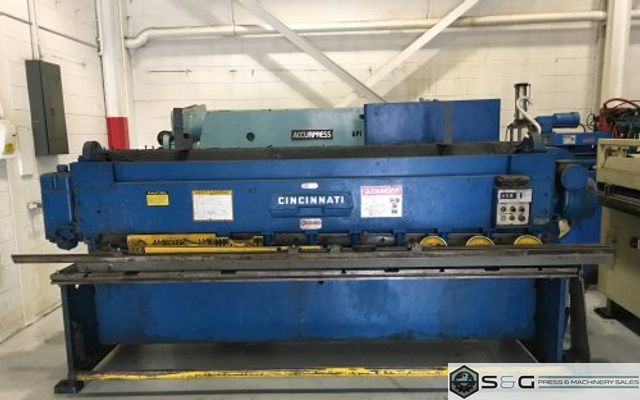 10 ga x 10' Cinciannati Shear, Model# 1010,
