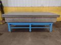 8' X 4' X 14" CHALLENGE PRECISION LAYOUT INSPECTION GRANITE TABLE W/ EDGE LEDGES: STOCK #23812