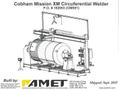 82" X 212" X 5,500 LBS AMET / FRONIUS MODEL #GMAW CIRCUMFERENTIAL WELDING LATHE: STOCK #18537