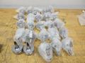 Haimer HSK32 &amp; 63 Shrink Fit Tool Holders, (8 pc) E32.140.03 Dia 3mm x 60, (25 pc) F63.140.03 Dia 3mm x 80, **Used**- Auction Item