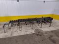30' LONG POWERED ROLLER CONVEYOR W/ BEAM TRANSFER ARMS: STOCK #20756