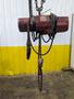 2 TON MILWAUKEE MODEL #9573 ELECTRIC CHAIN HOIST 110V SINGLE PHASE: STOCK #19859