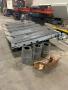 USED MET-FAB 3/8 X 10 SHEAR CONVEYOR WITH PNEUMATIC SHEET SUPPORTS