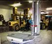 WULFTEC WCA200 AUTOMATIC STRETCH WRAPPER W/ POWERED CONVEYOR STOCK # 3103