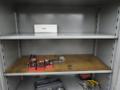 Lyon Metal Cabinet w Contents- Auction Item