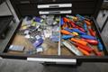 Kennedy 3-Tier Portable Tool Cabinet with Contents: Assorted Cutting Tools and More- Auction Item