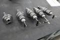 CT50 Taper Tool Holders: (4) w Jacobs Drill Chucks, (1) End Mill Holder, Haas Retention Knobs- Auction Item