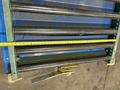 5,000 LBS X 96" X 48" BISHAMON HYDRAULIC SCISSOR LIFT TABLE WITH ROLLER CONVEYOR TOP, 115 VOLT: STOCK #20963