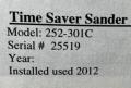 Timesaver 52" 2 Head Belt Grinder Sander - 252-301c