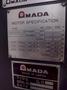 50 TON x 6' AMADA MODEL #RG50 HYDRAULIC PRESS BRAKE NC9-EX CONTROL, 1987: STOCK #19273