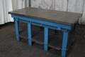 3' X 6' X 6" CUSTOM STEEL TABLE ON STAND: STOCK #75570