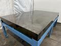 60" X 96" CAST IRON SURFACE PLATE W/ STAND. STOCK # 0850523.