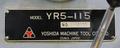 YOSHIDA MODEL YR5-115 RADIAL DRILL, 45" X 12"