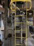 2012 DeLong 7 super rubber belt tumblast machine rated at 7 cu ft capacity, 20hp direct drive shot wheel, very good condition