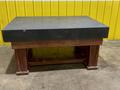 6' X 4' X 8.5" BLACK GRANITE PRECISION LAYOUT SURFACE PLATE WITH STAND: STOCK 16236