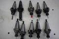 CT40 Taper Tool Holders: (1) ER20 Collet Holder, (9) ER16 Collet Holders- Auction Item
