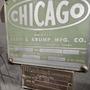 90 TON X 10' CHICAGO MODEL 410-P SP MECHANICAL PRESS BRAKE. STOCK # 0446825.
