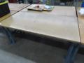 Work Bench, Wood Top, Metal Legs- Auction Item