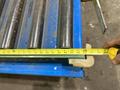 5,000 LBS X 96" X 48" BISHAMON HYDRAULIC SCISSOR LIFT TABLE WITH ROLLER CONVEYOR TOP, 115 VOLT: STOCK #20963