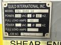 10" GUILD MODEL #PSA-200 SHEAR END COIL STRIP WELDER: STOCK #22606