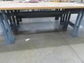Work Bench, Wood Top, Metal Frame- Auction Item