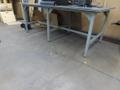 Heavy Duty Steel Table w Plastic Surface - NO CONTENTS- Auction Item