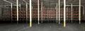 28" DEEP X 20' HIGH PALLET RACKING: CONSISTING OF 131 UPRIGHTS, 339 X 108" BEAMS, 508 X 54" BEAMS: STOCK #20779