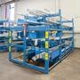 20' X 4 TIER STEEL STORAGE SYSTEM MODEL 4T-3G-30X12R-20' RETRACTABLE ARM STORAGE RACK: YOBRO #24444