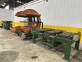 SWEED LOAD CLAMP &amp; TURNER / PACMAN FLIPPER SYSTEM WITH POWERED INFEED &amp; OUTFEED CONVEYORS: STOCK #22075